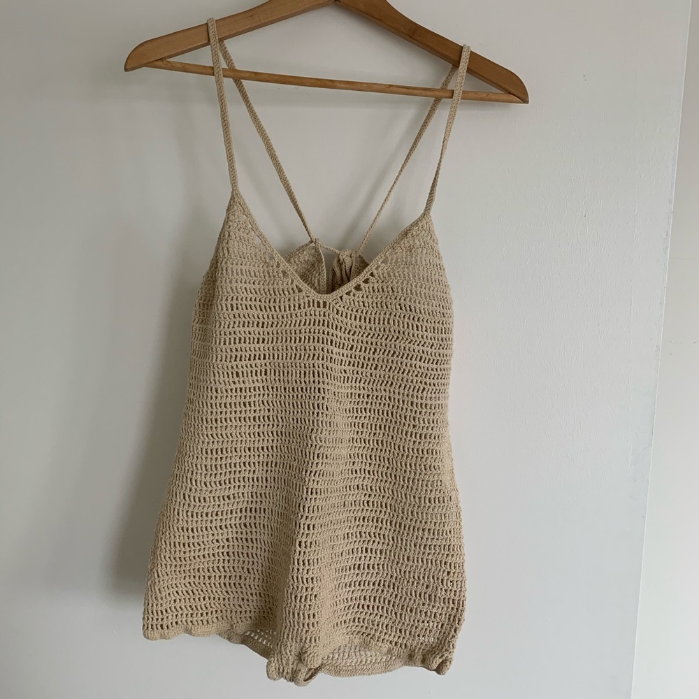 Beach crochet romper